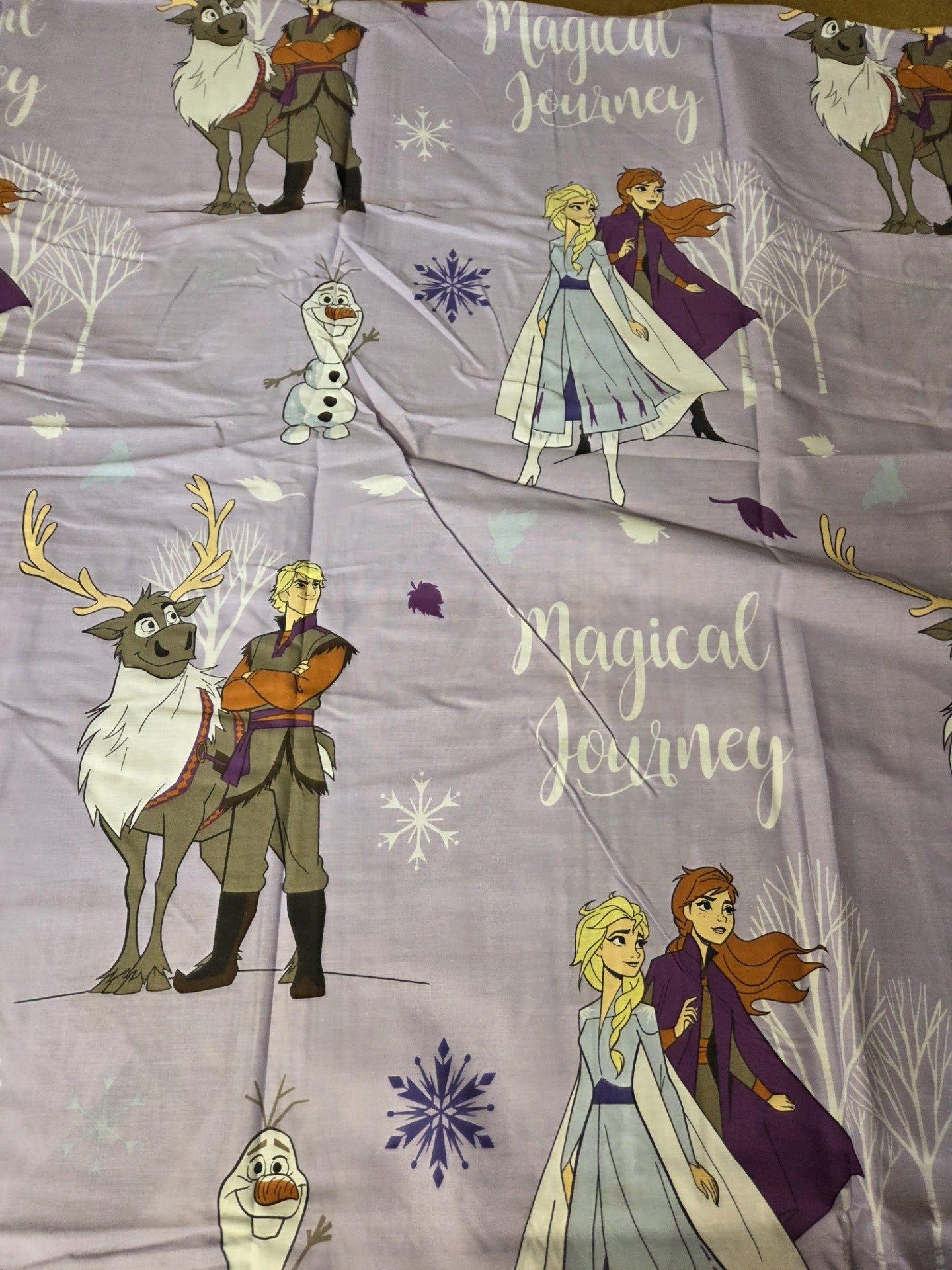 JUNIOR TODDLER DISNEY FROZEN DUVET COVER SET CHARACTER BEDDING POLYCOTTON