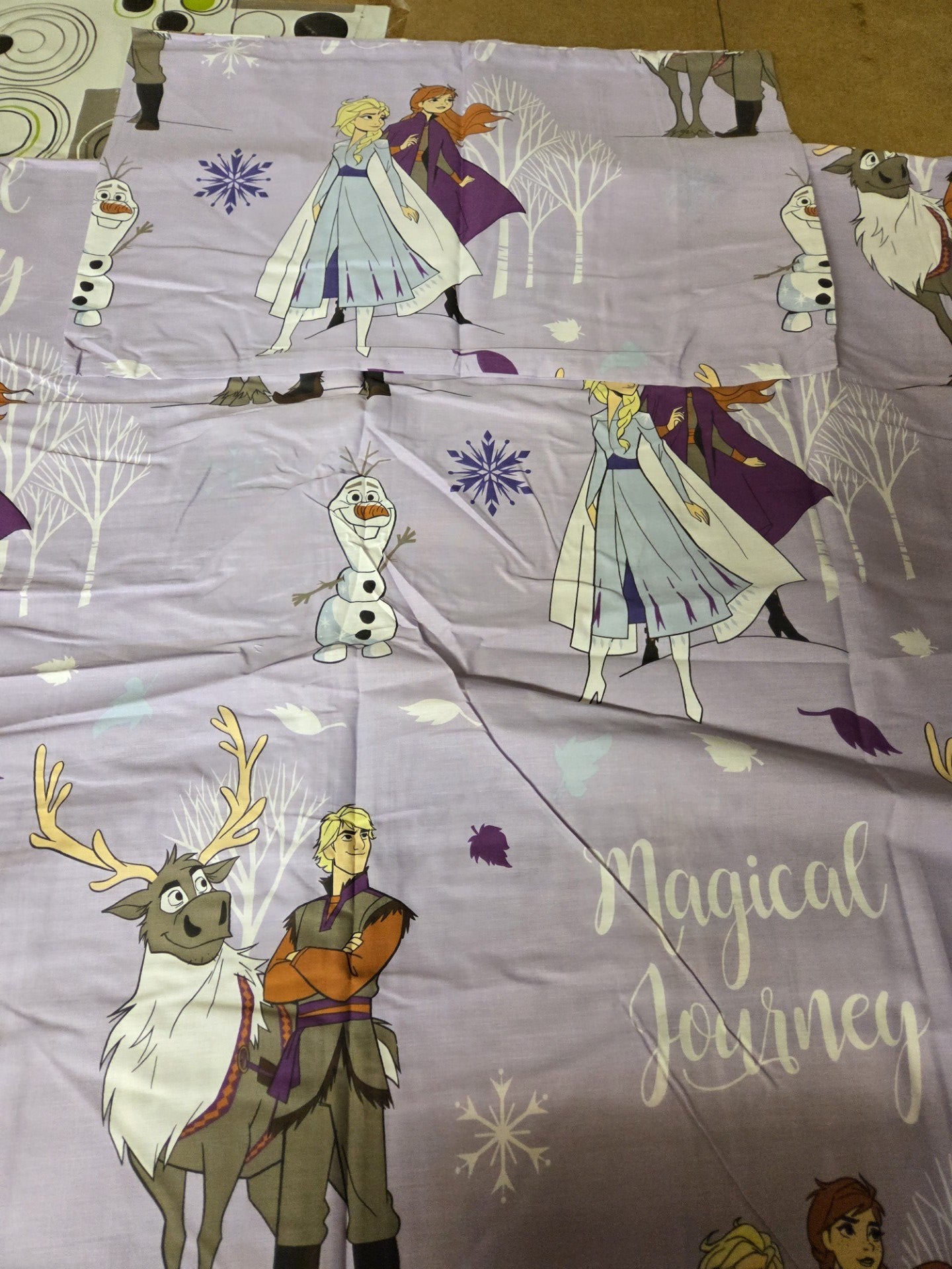 JUNIOR TODDLER DISNEY FROZEN DUVET COVER SET CHARACTER BEDDING POLYCOTTON