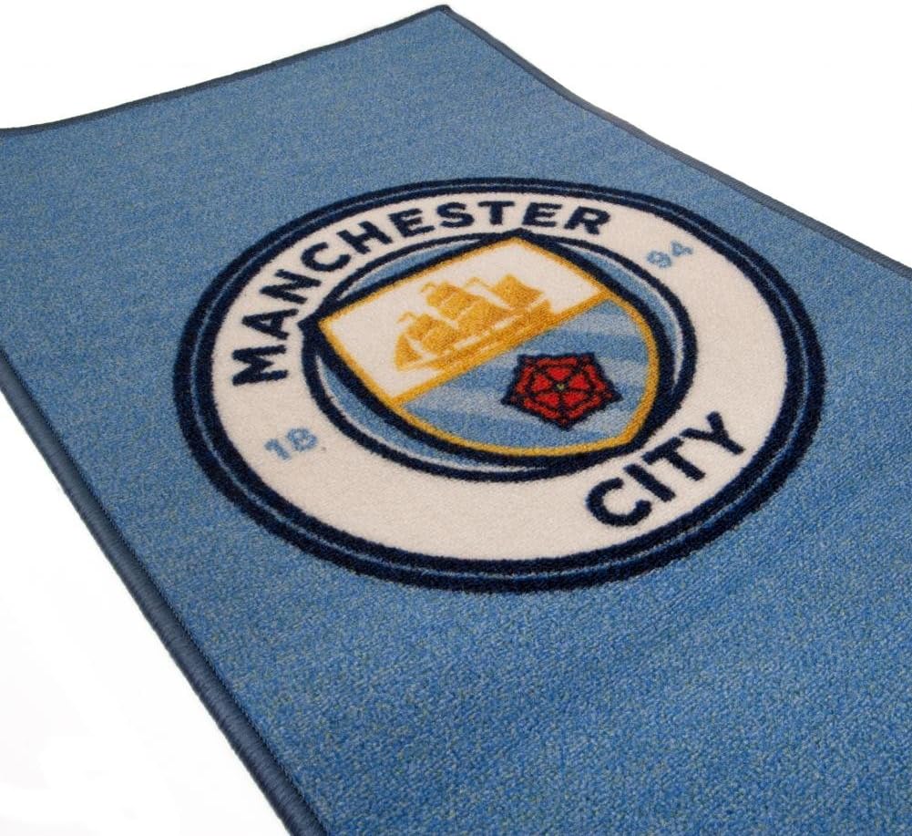 Manchester City F.C Football Rug Official Merchandise Crest