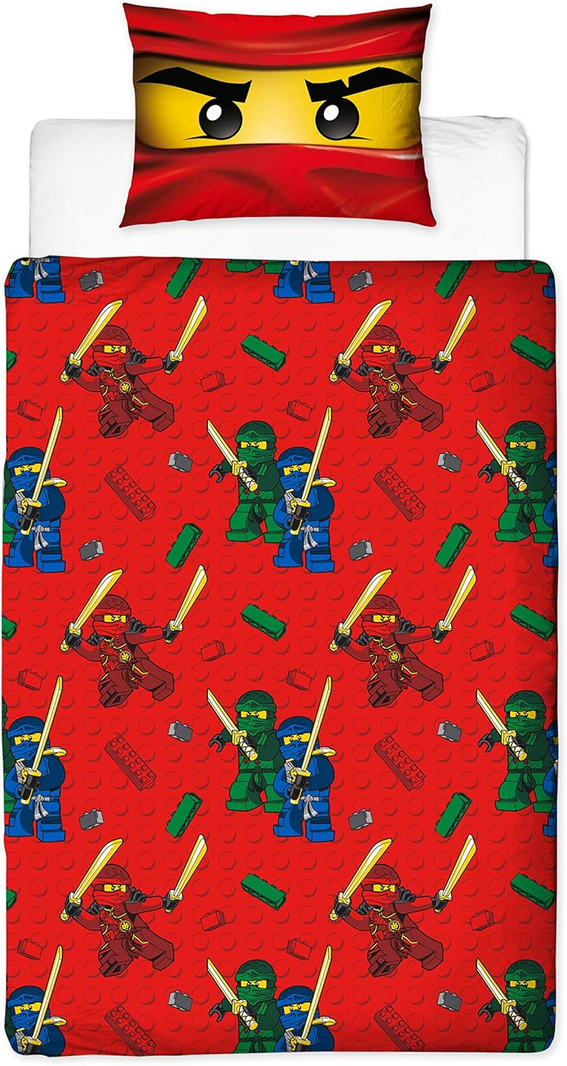 Single Bed Lego Ninjago Collective Reversible Character Duvet Cover Set