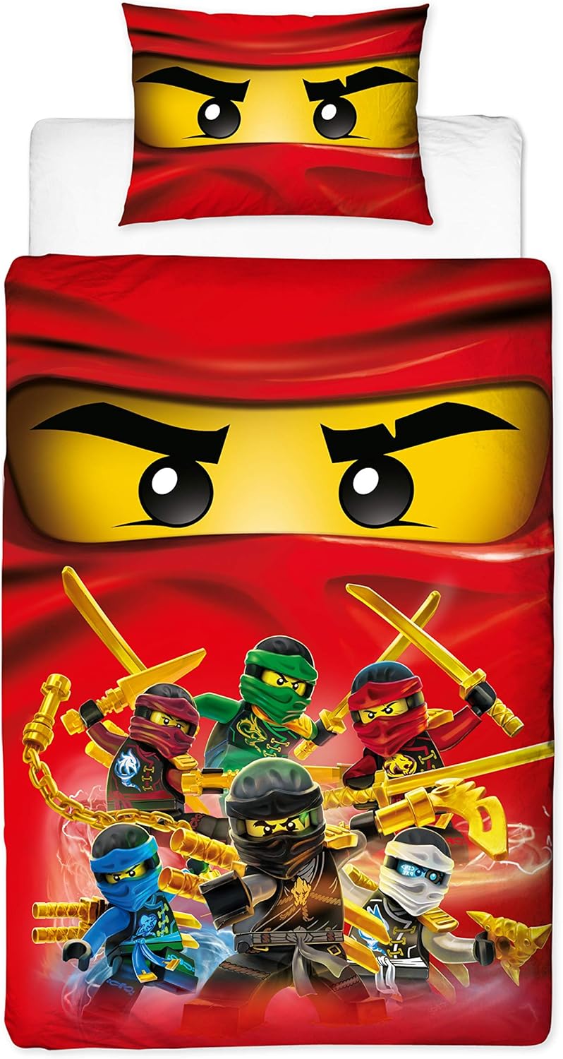 Single Bed Lego Ninjago Collective Reversible Character Duvet Cover Set