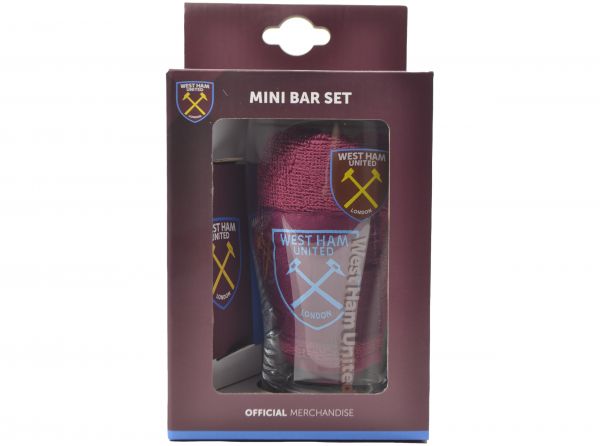 West Ham United F.C Mini Bar Set Gift Idea