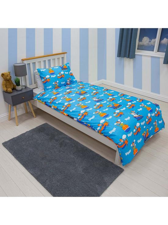 Single Bed Duvet Cover Set Blippi Youtuber Character Bedding Reversible