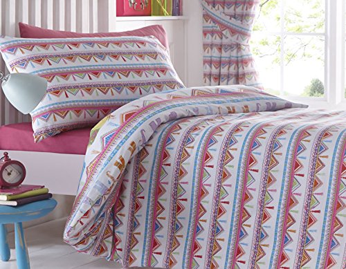 King Size Duvet Cover Set Carnival Elephants Multicoloured