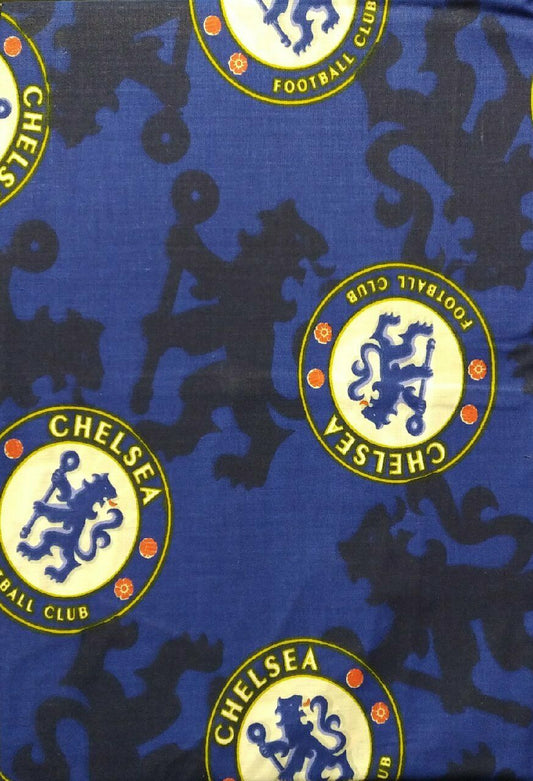 Official Chelsea F.C Double Bed Fitted Valance Sheet Polycotton