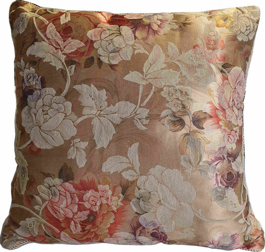 Anastasia Filled Cushion 46cm x 46cm Luxury Floral Jacquard
