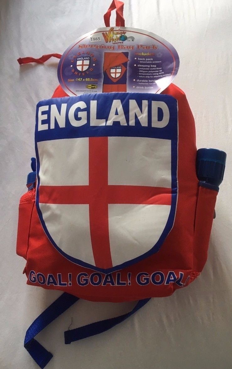 England Sleeping Bag Torch And Bottle Set Official Merchandise