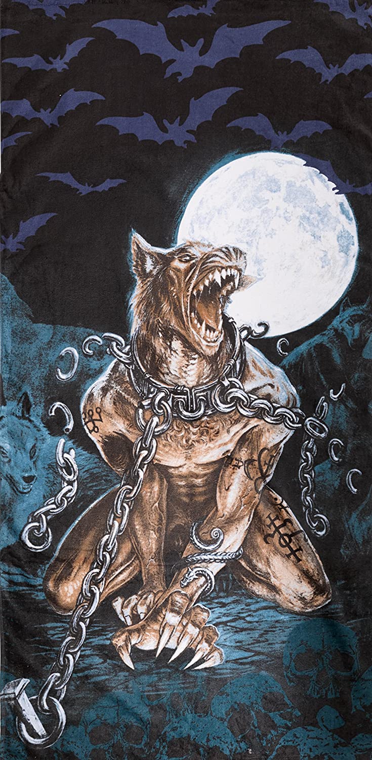 Official Alchemy Gothic Loups Garou Warewolf 100% Cotton Beach Towel