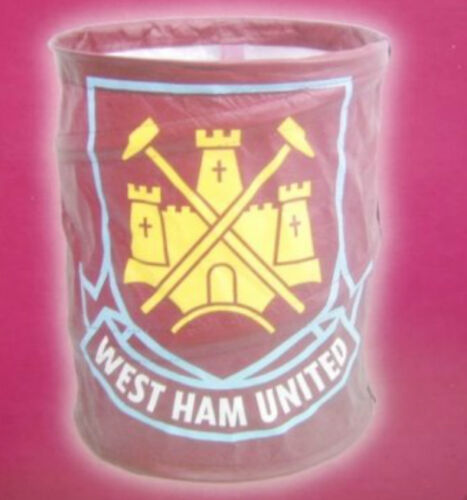 West Ham United Concertina Pop Up Bin Room Tidy Official