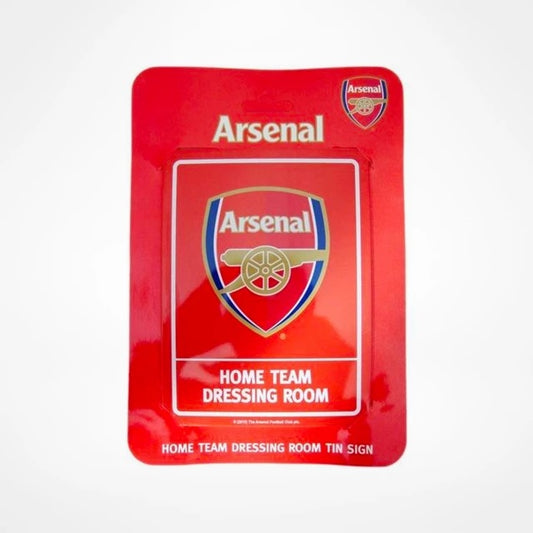 Arsenal F.C Official Home Team Dressing Room Tin Sign Fan Novelty Gift Idea