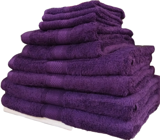 Aubergine 100% Egyptian Cotton Face, Hand, Bath, Bath Sheet