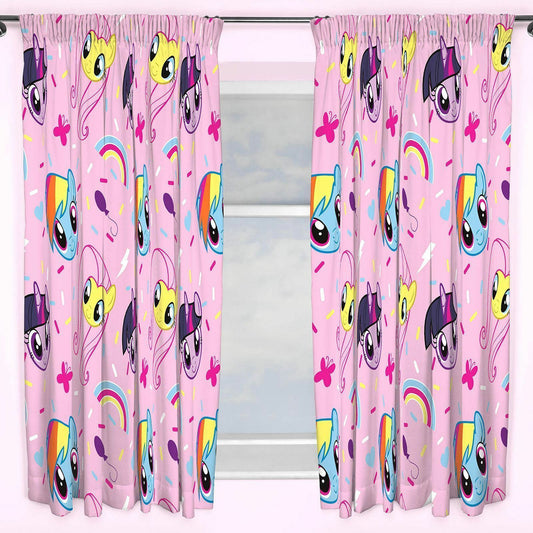 My Little Pony 'Equestria' 66" x 72" Unlined Pencil Pleat Character Curtains