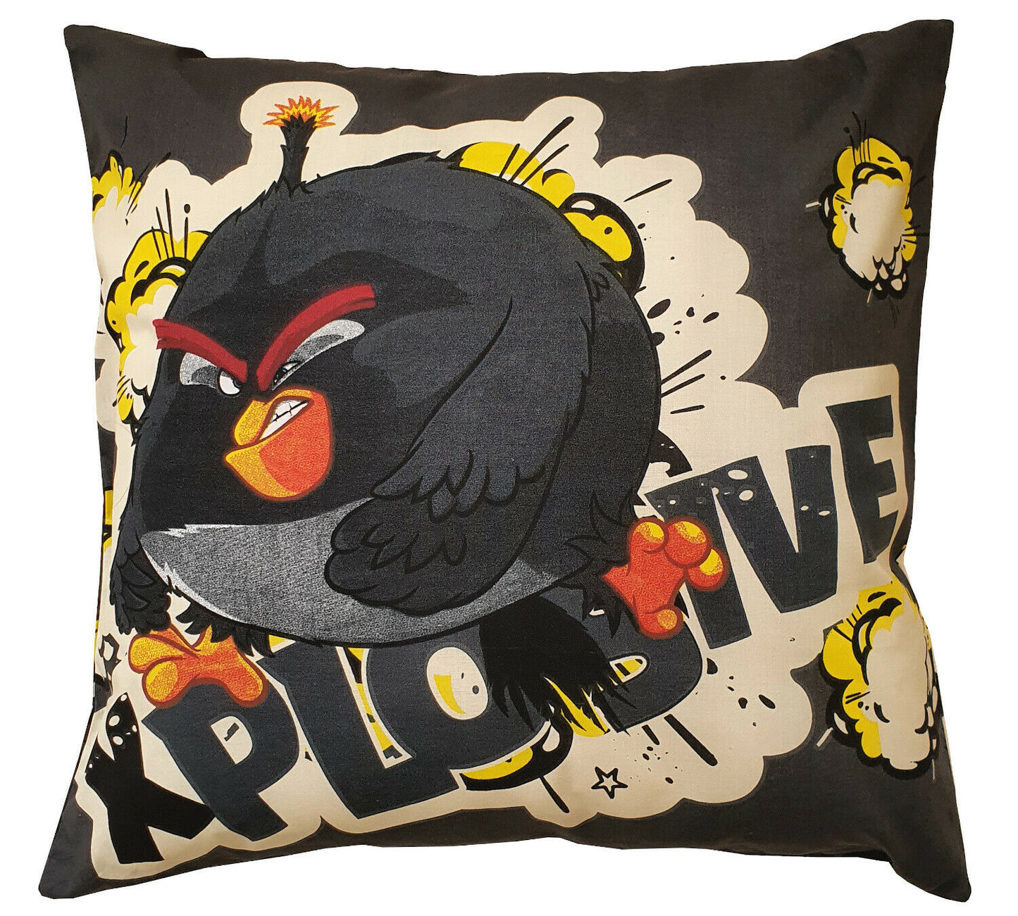 Angry Birds Cushion Cover TNT Black Explosive 45cm x 45cm