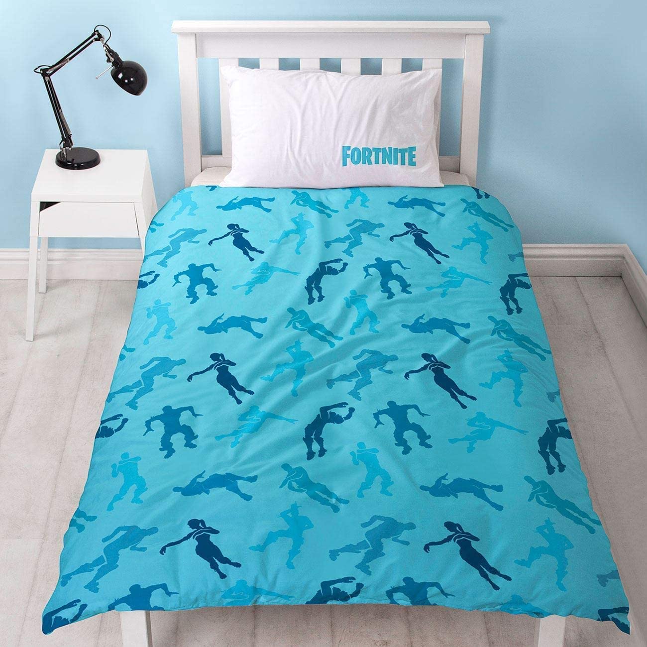 Single Bed Fortnite Official Shuffles Panel Duvet Cover Character "Reversible" Bedding Set
