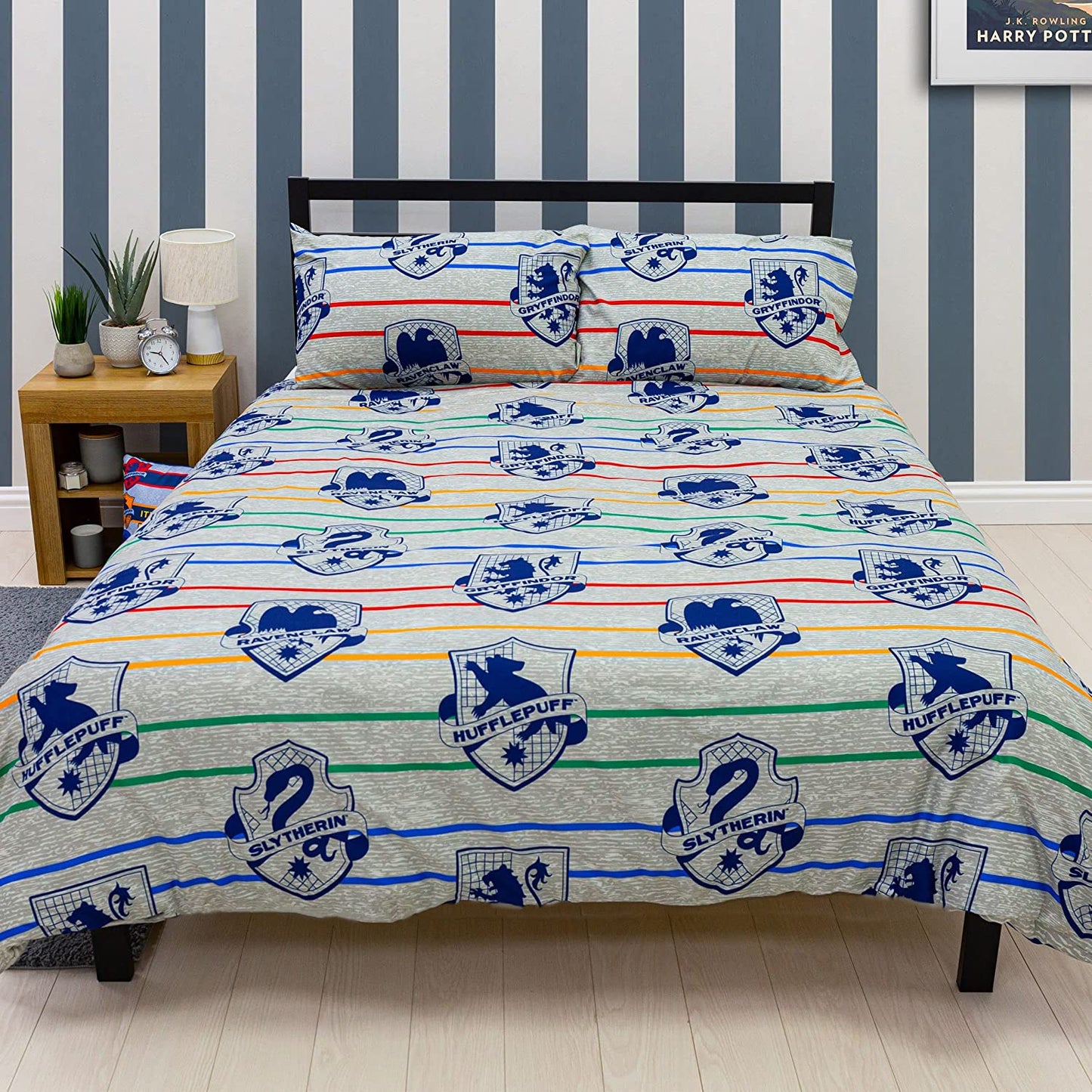 Double Bed Harry Potter Brave Reversible Duvet Cover Set Character Bedding Set