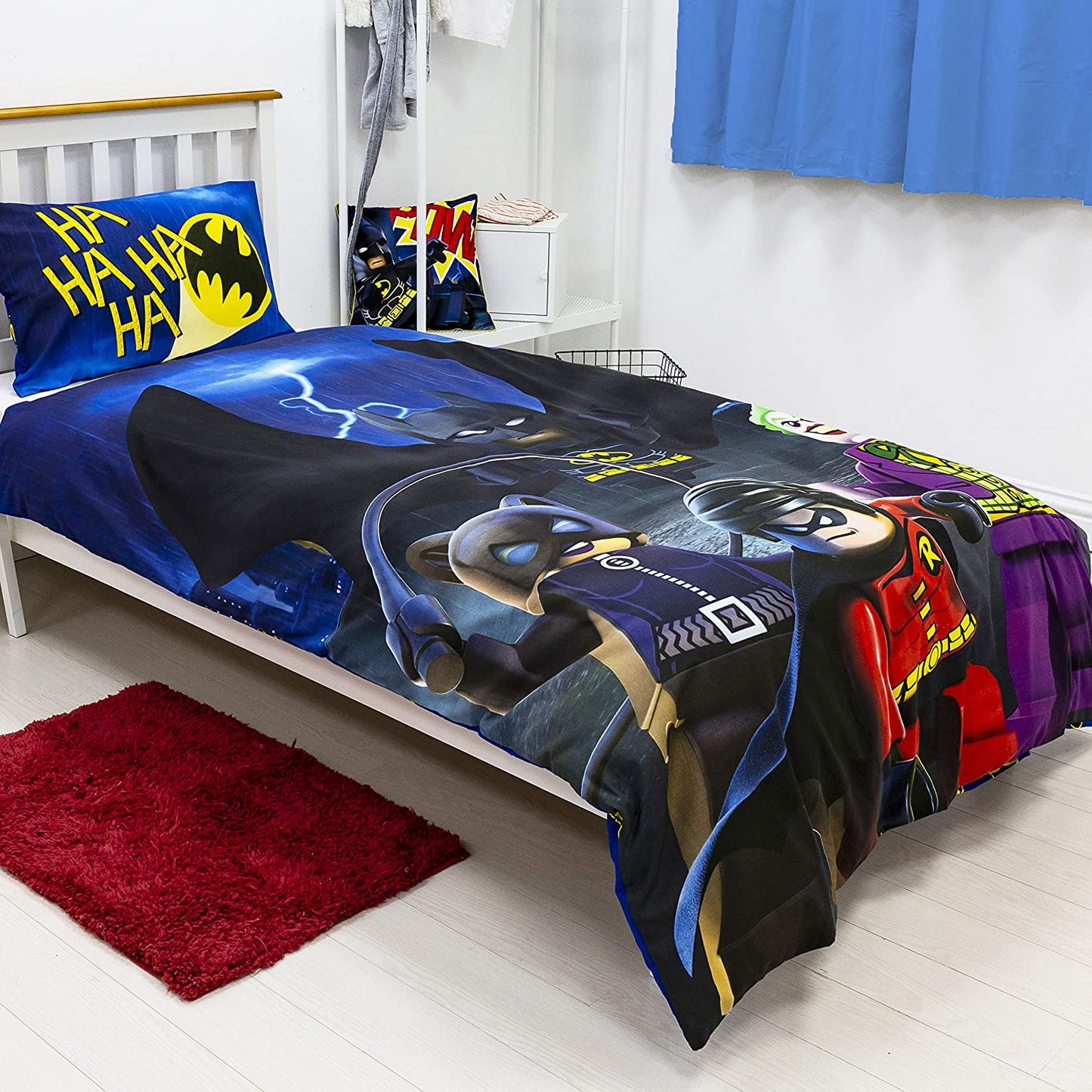 Single Bed Lego Heroes Challenge Reversible Duvet Cover Set Character Bedding Official