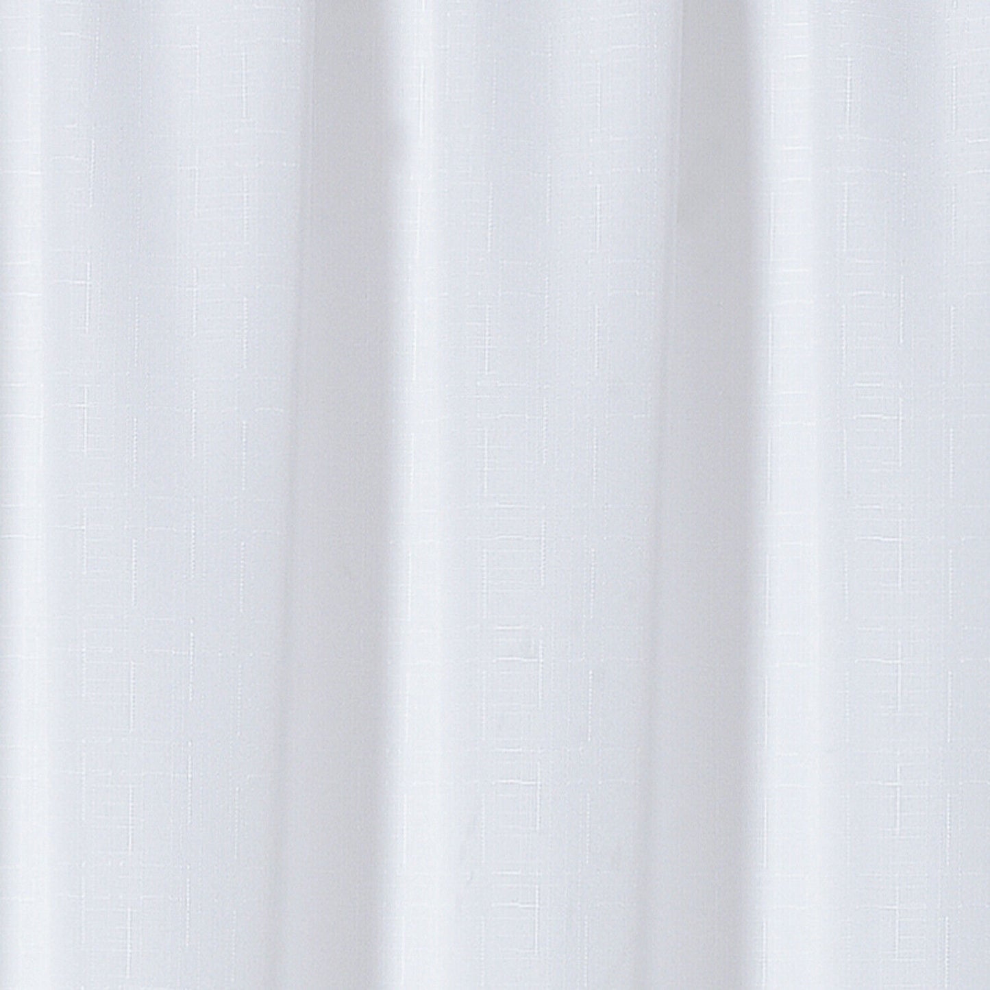 Linen Look Voile 59" x 72" White Window Curtain Drapes Textured Plain Slot Top