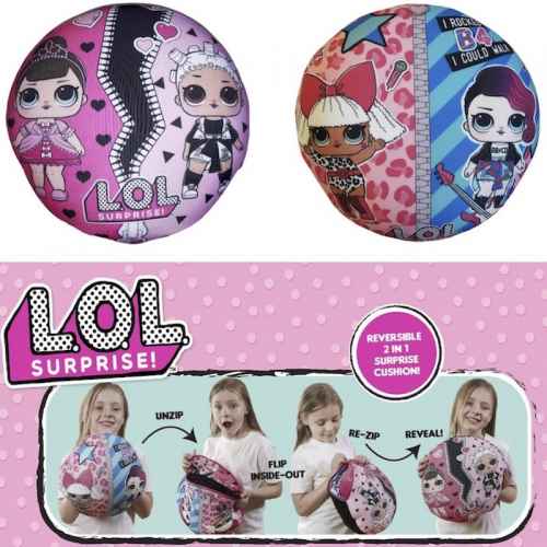 Lol Surprise 2 In 1 Round Cushion 35cm x 35cm Character Cushion