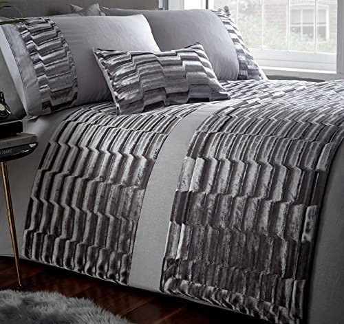 Super King Size Duvet Cover Set Murray Silver