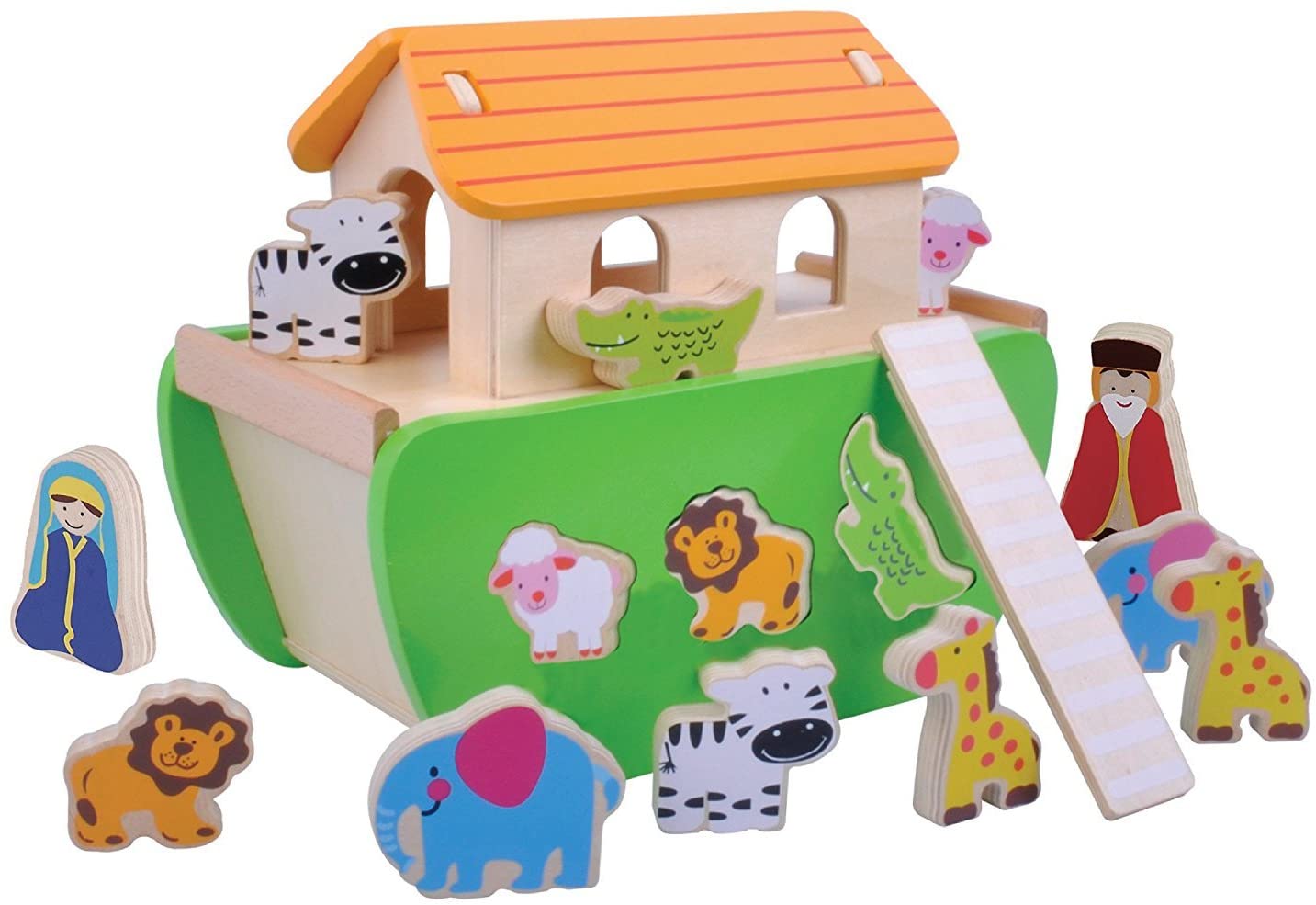 Wooden Noah’s Ark Shape Sorter Baby Toddler Toy Eid Gift