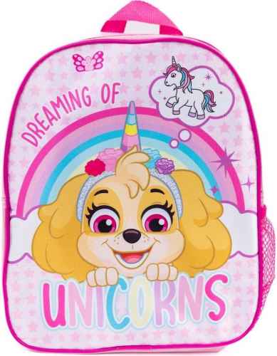 Official Paw Patrol Rainbow Unicorns Character Junior School Backpack
