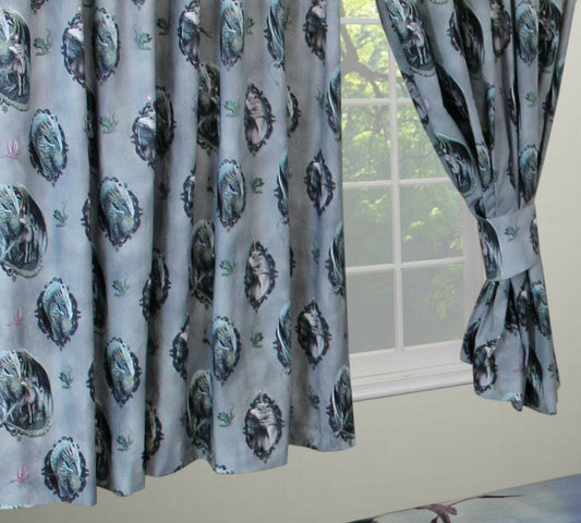 Lisa Parker Protector Of Magic 66" x 54" Pencil Pleat Curtains