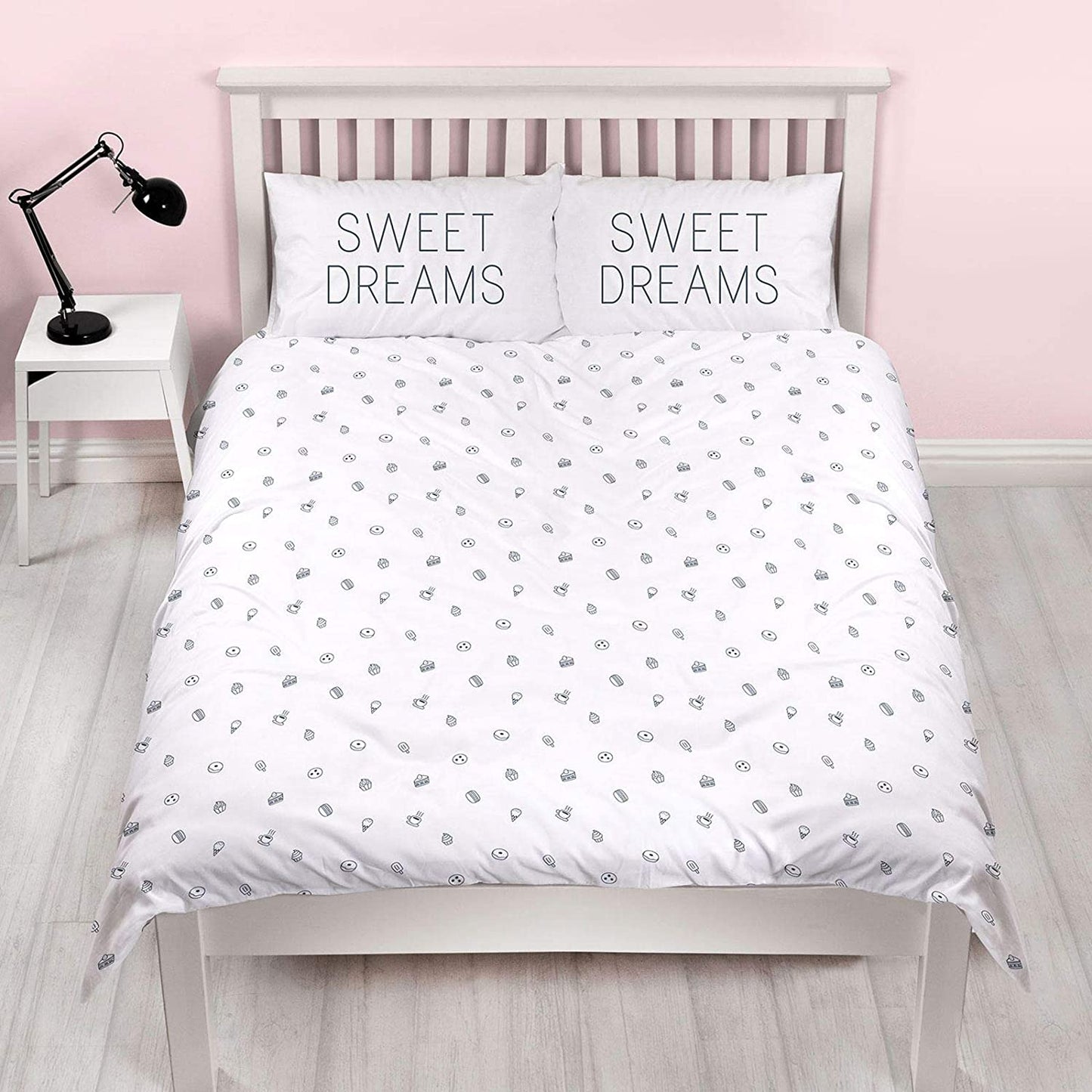 Facebook Pusheen 'Sweet' Double Bed Duvet Cover Set Character Reversible Bedding