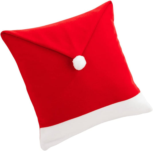Santa's Table Red White Christmas Decorative Cushion Cover 43cm x 43cm Decorative Festive