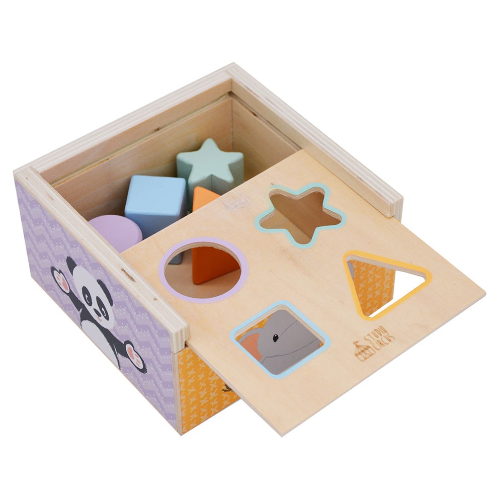 Shape Sorter Box Wooden Baby Toddler Toy Gift
