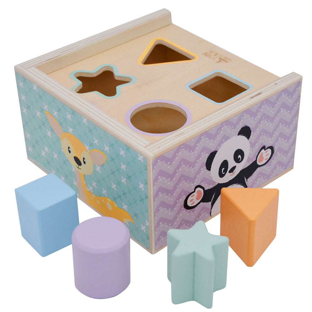 Shape Sorter Box Wooden Baby Toddler Toy Gift