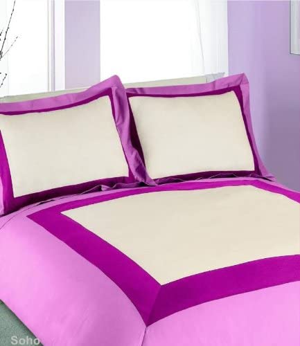 Double Bed Duvet Cover Set Soho Pink
