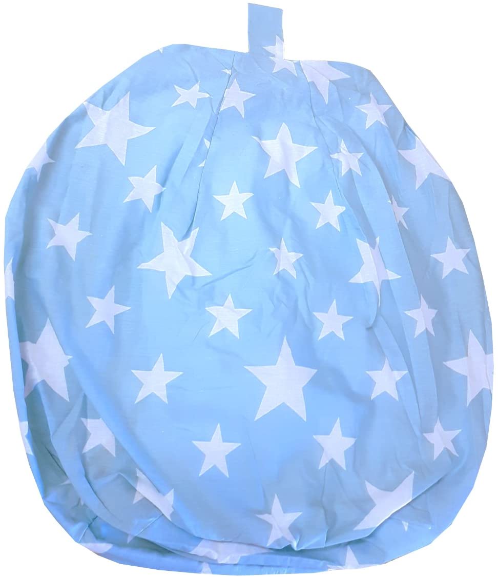 Stars Blue White Filled Bean Bag