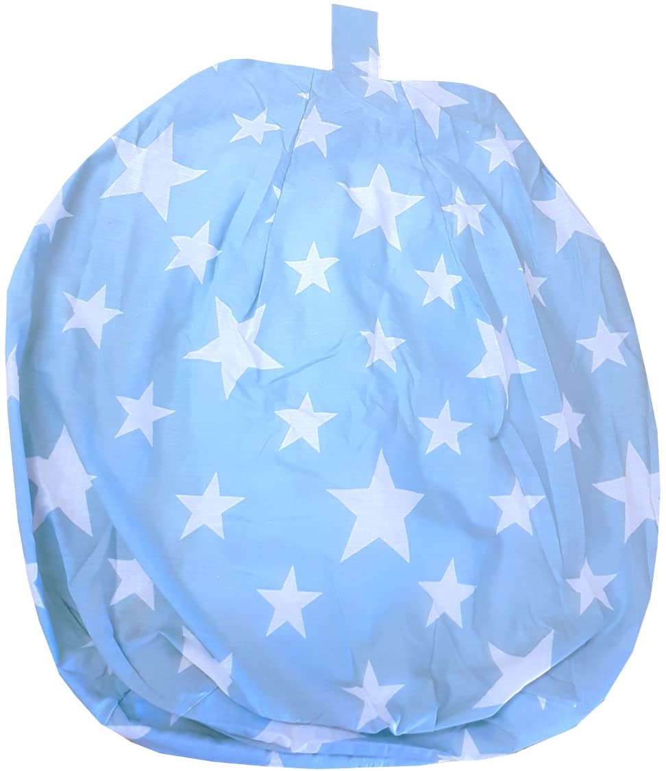 Stars Blue White Filled Bean Bag