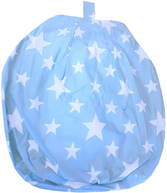 Stars Blue White Filled Bean Bag