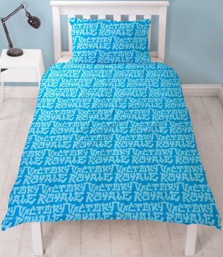 Single Bed Fortnite Official Battle Royale Tag Up Duvet Cover Character "Reversible" Bedding Set