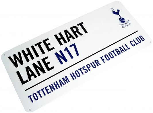 Tottenham Hotspur F.C Metal Street Sign White Hart Lane N17