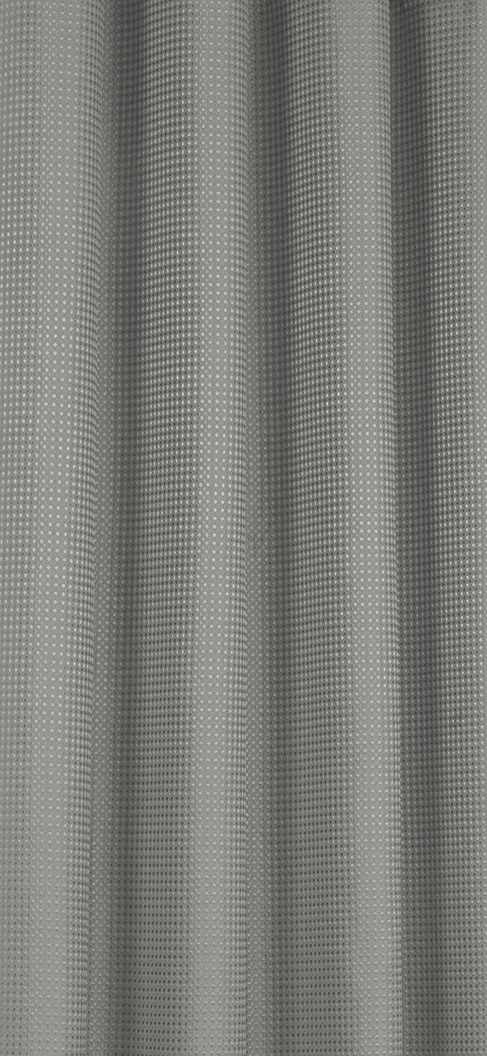 Waffle Silver 66" x 72" Eyelet Lined Ready Made Curtains