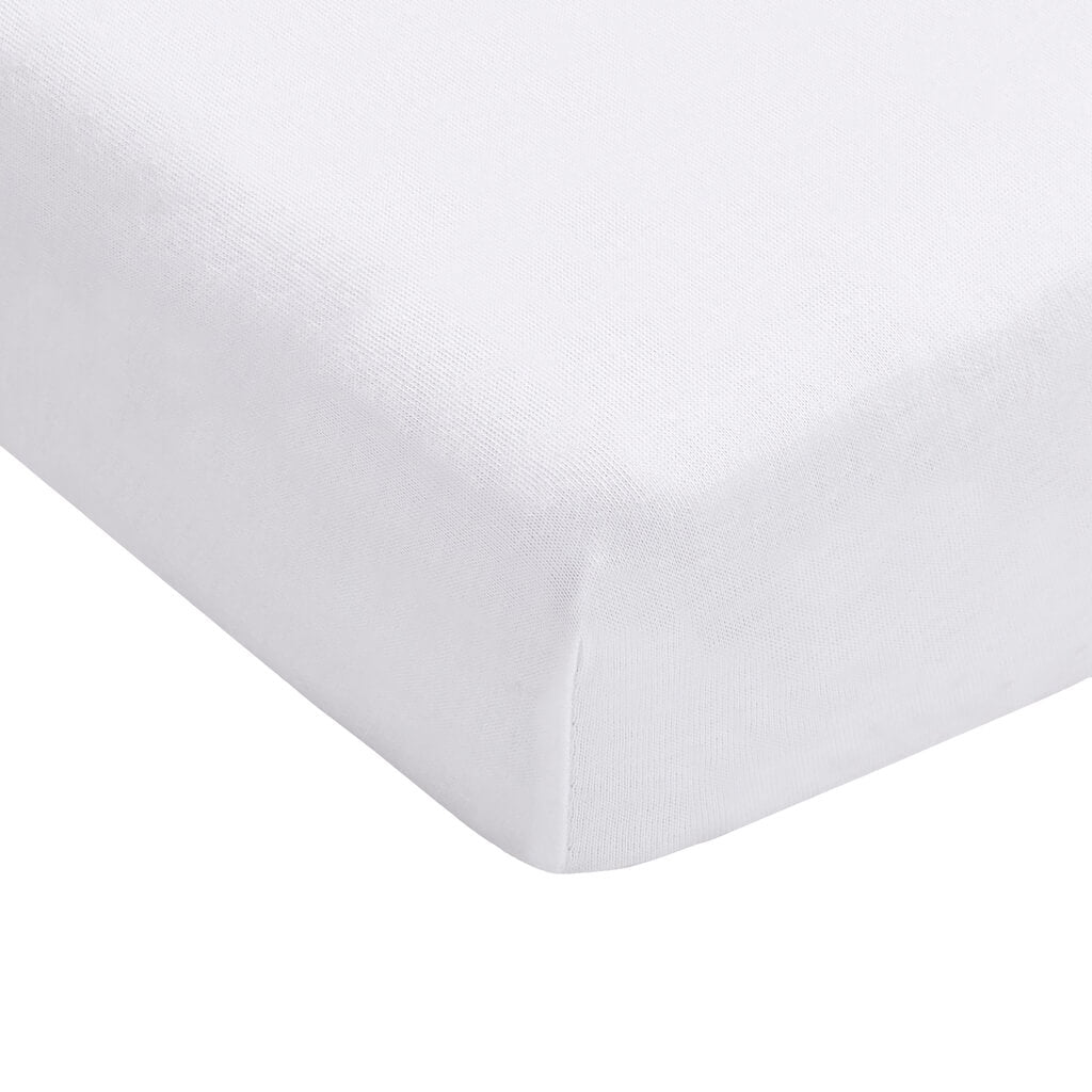 Double Bed White Fitted Sheet 200 Thread Count Luxurious Quality Cotton 15" Deep Box
