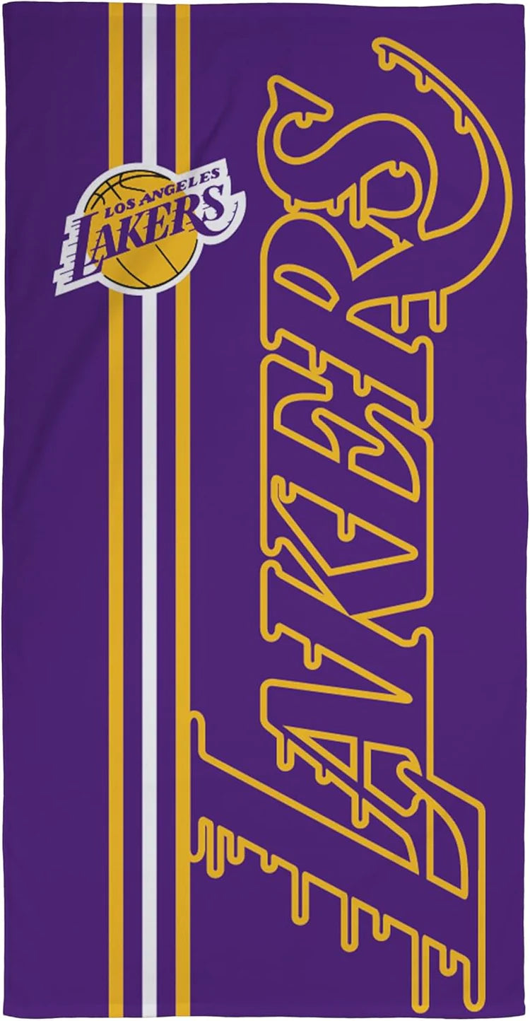 NBA LA LAKERS BEACH TOWEL OFFICIAL 75cm x 150cm 100% COTTON BASKETBALL