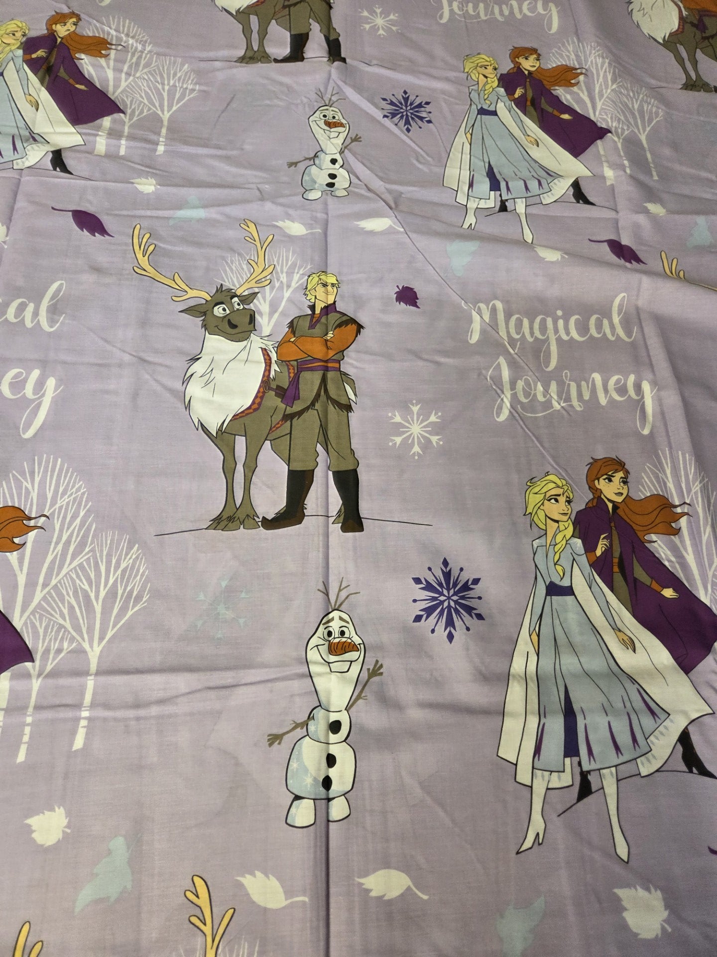 JUNIOR TODDLER DISNEY FROZEN DUVET COVER SET CHARACTER BEDDING POLYCOTTON