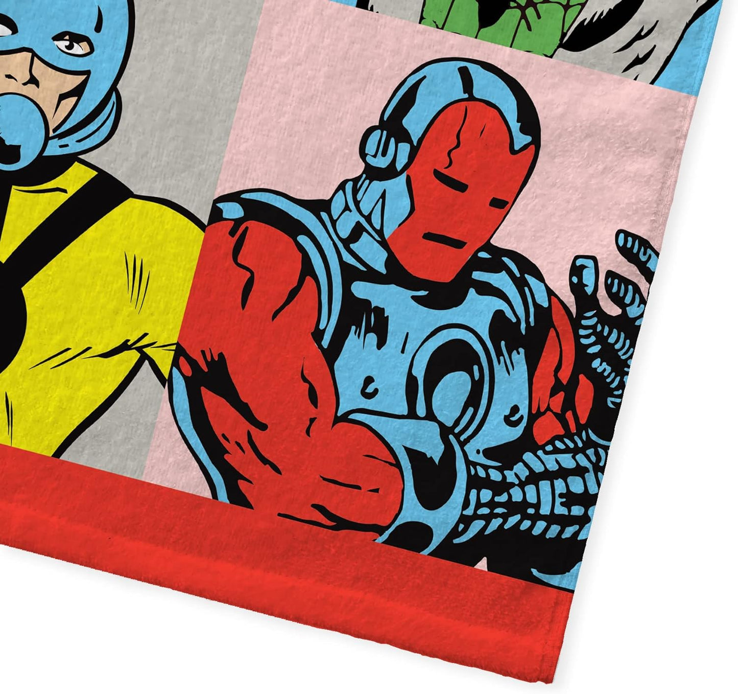 Marvel Avengers Patchwork 100% Cotton Beach Towel Character Kids Towel