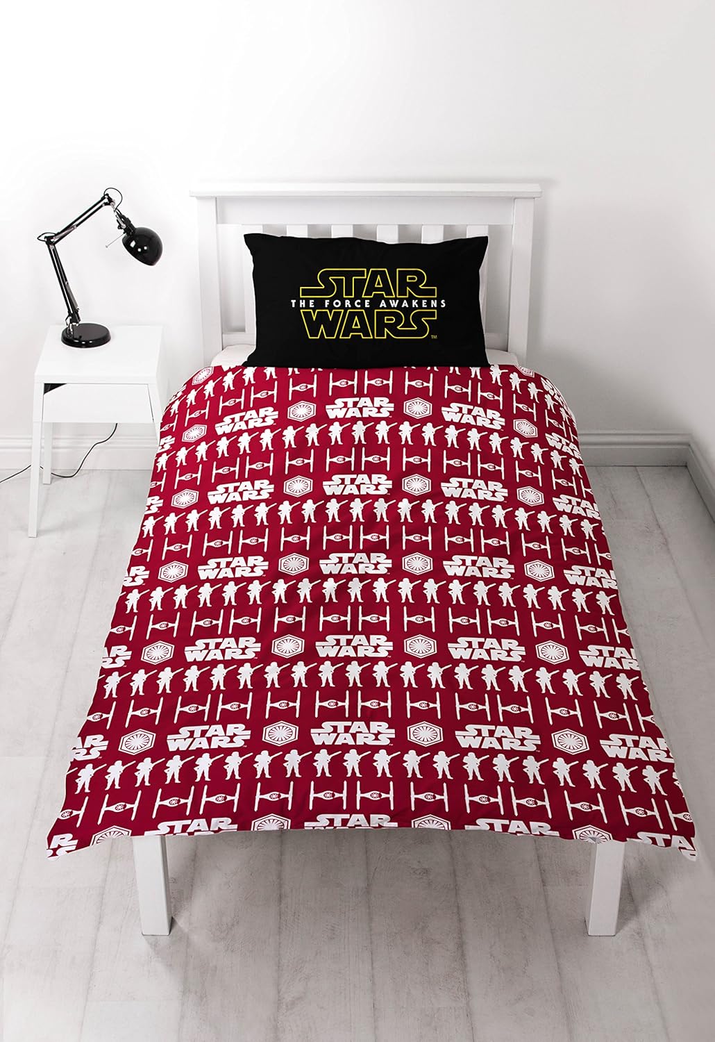 Single Bed Disney Star Wars Awaken Duvet Cover Set Reversible Bedding Character