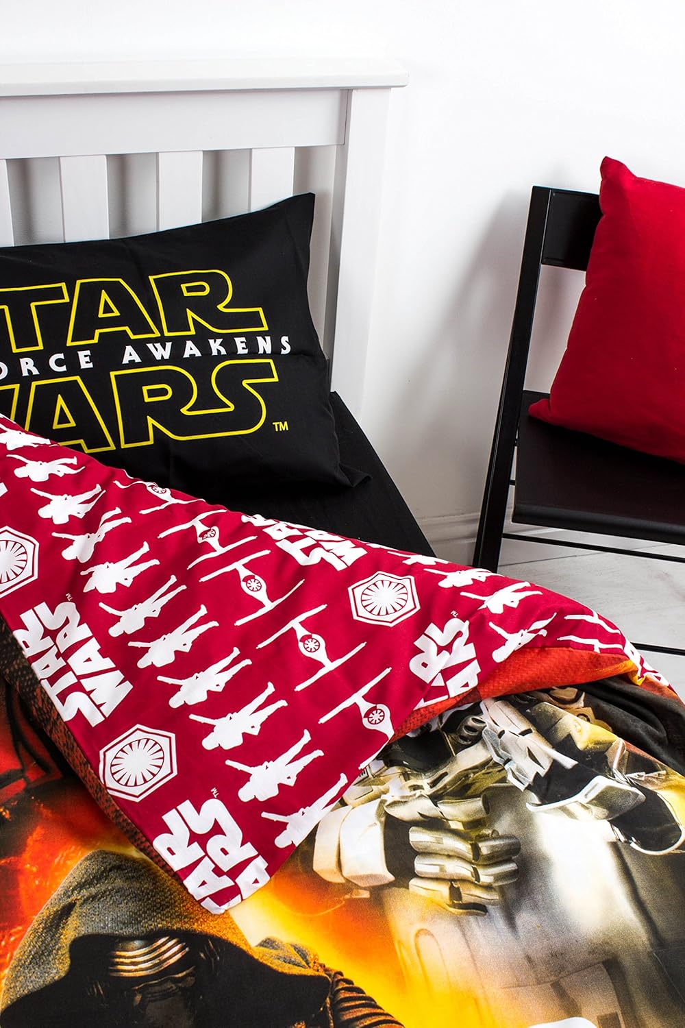 Single Bed Disney Star Wars Awaken Duvet Cover Set Reversible Bedding Character