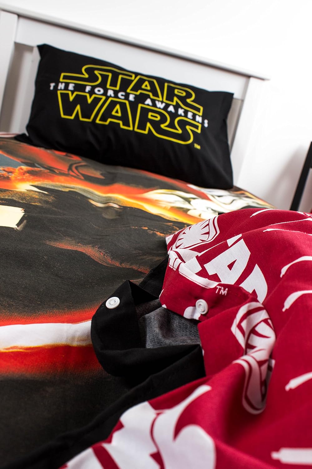 Single Bed Disney Star Wars Awaken Duvet Cover Set Reversible Bedding Character