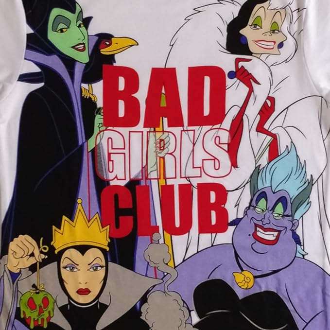 Official Disney Women's Pyjama's Bad Girls Club Short Sleeve 100% Cotton