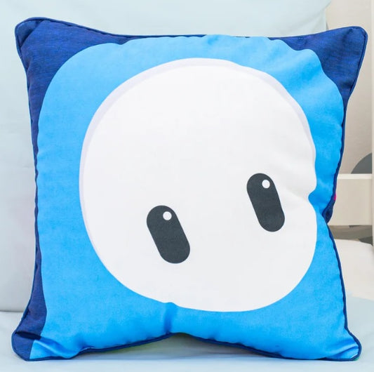 Fall Guys Square Cushion Pillow, Super Soft Reversible 2 Sided, Perfect for the Bedroom or on the Sofa Gamers