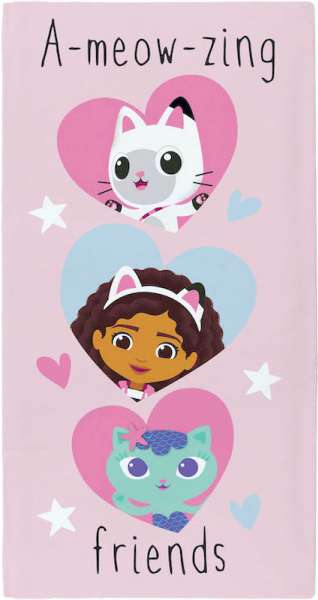 Official Gabby's Doll House Character 100% Cotton Beach Towel