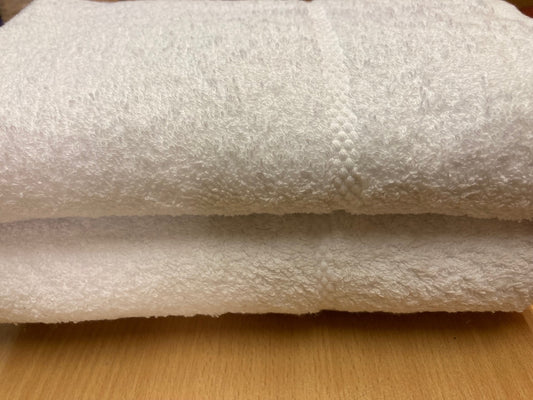 Hand Towels White Pack Of 2 Budget Towels 50cm x 90cm