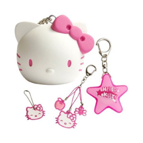 Official Hello Kitty Gift Set Coin Keeper Key Cover Mini Torch Handbag Charm