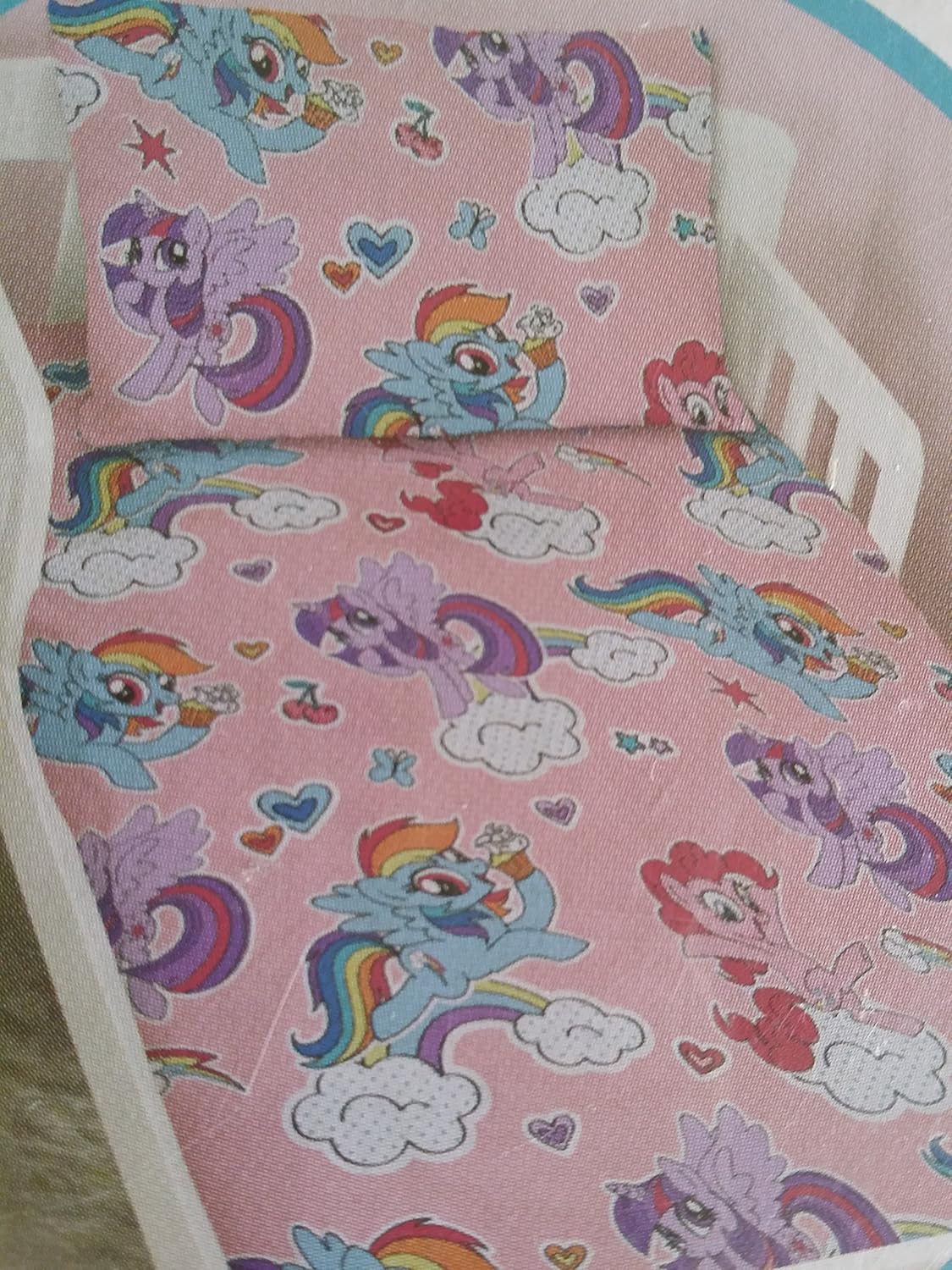Junior Toddler My Little Pony Duvet Cover Set Reversible Character Bedding Girls Pony Rainbows